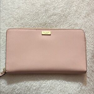 Kate Spade Blush Pink Zip Wallet